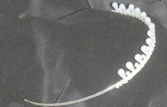 Side view of Pearl Droplet Bead Tiara